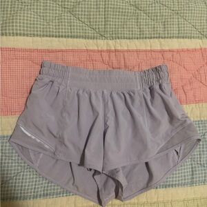 lululemon athletica Hotty Hot 2.5 in Light Purple/ lavender Athletic Shorts